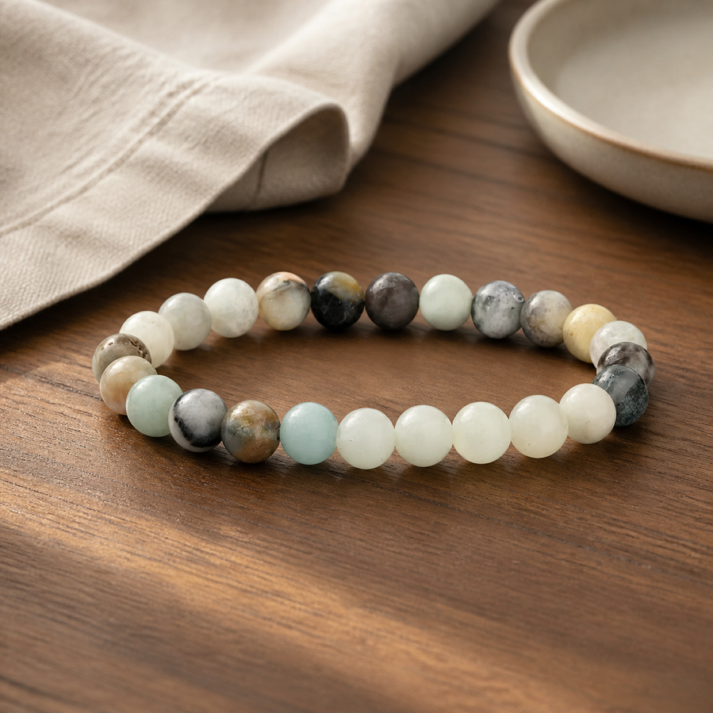 QI KIND Multicolor Polished Bead Bracelet lifestyle image
