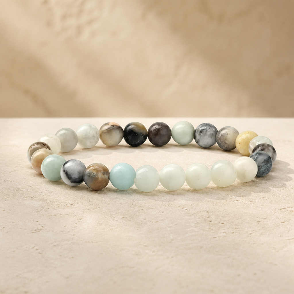 QI KIND Multicolor Polished Bead Bracelet main image