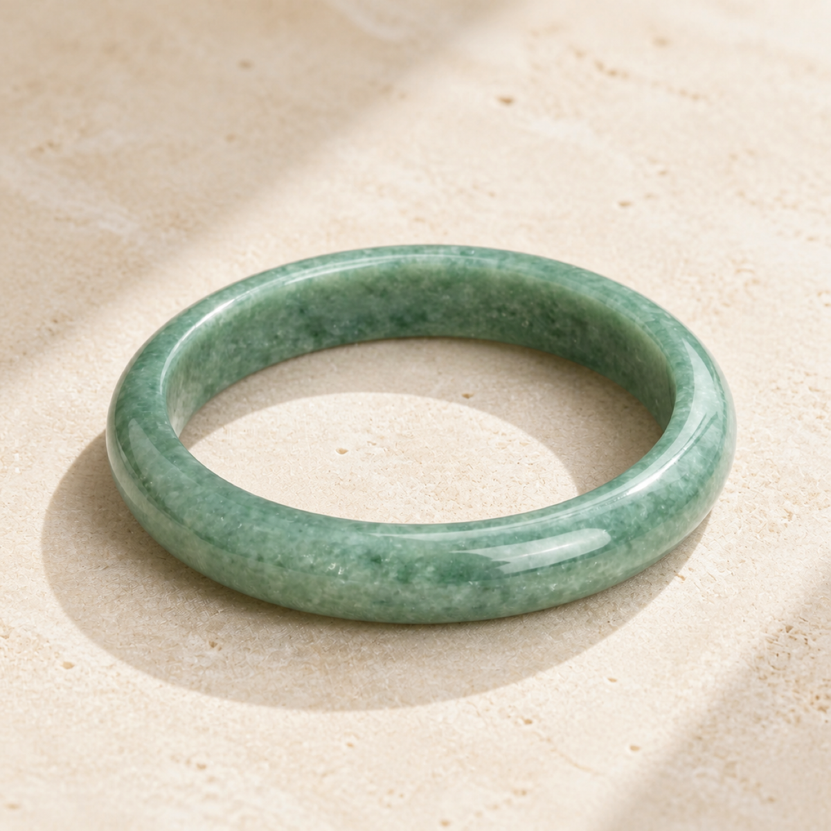 QI KIND Pale Green Bangle main image