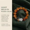 QI KIND Amber Inclusion Bead Bracelet story image