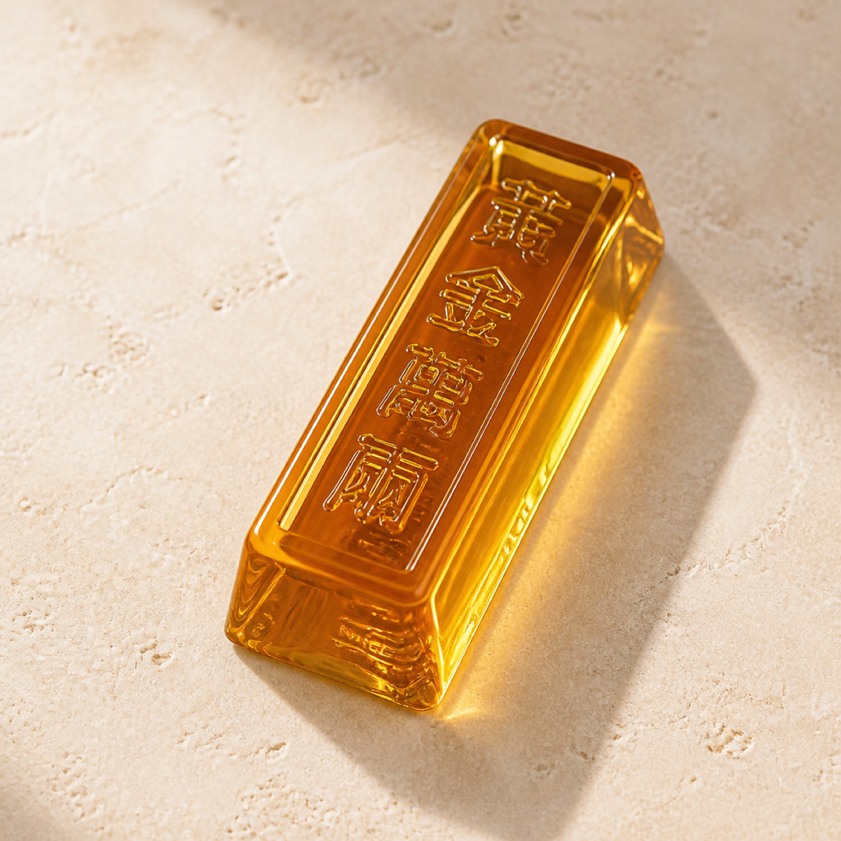 QI KIND Amber-Gold Desk Weight main image