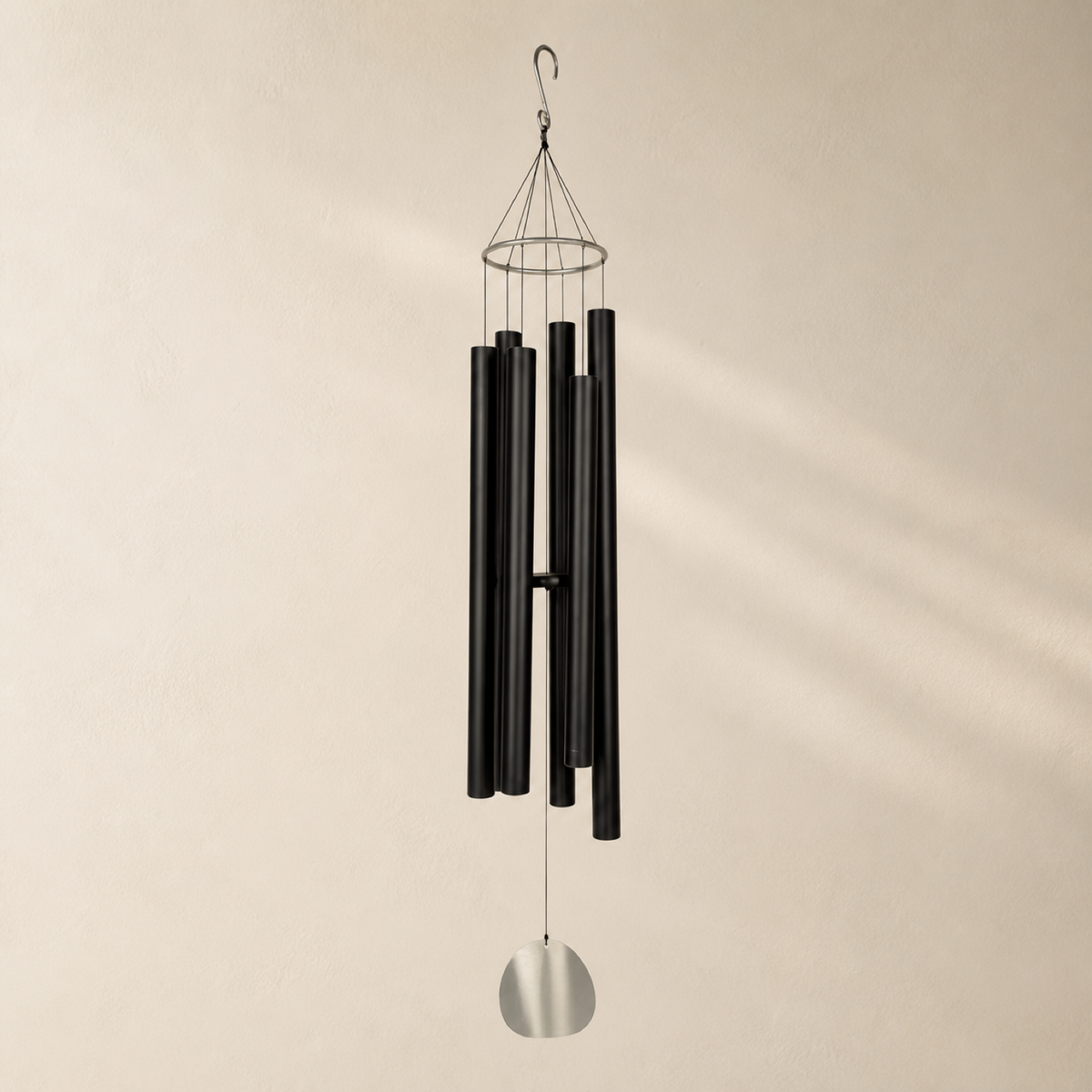 QI KIND Six-Tube Black Wind Chime main image