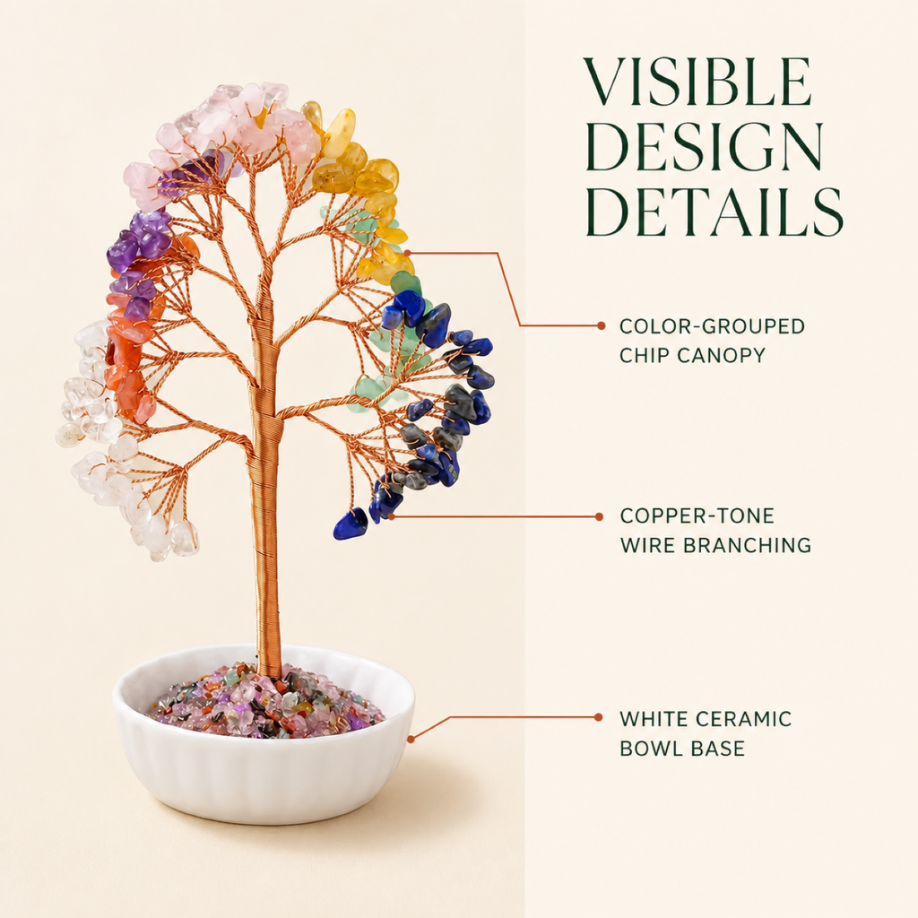 QI KIND Multicolor Chip Tree Ornament features image