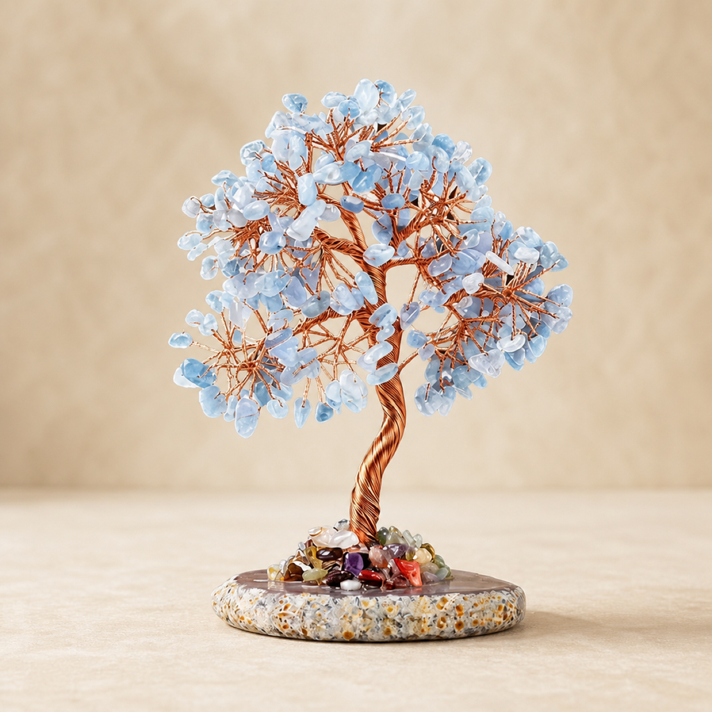 QI KIND Pale Blue Chip Tree Ornament main image