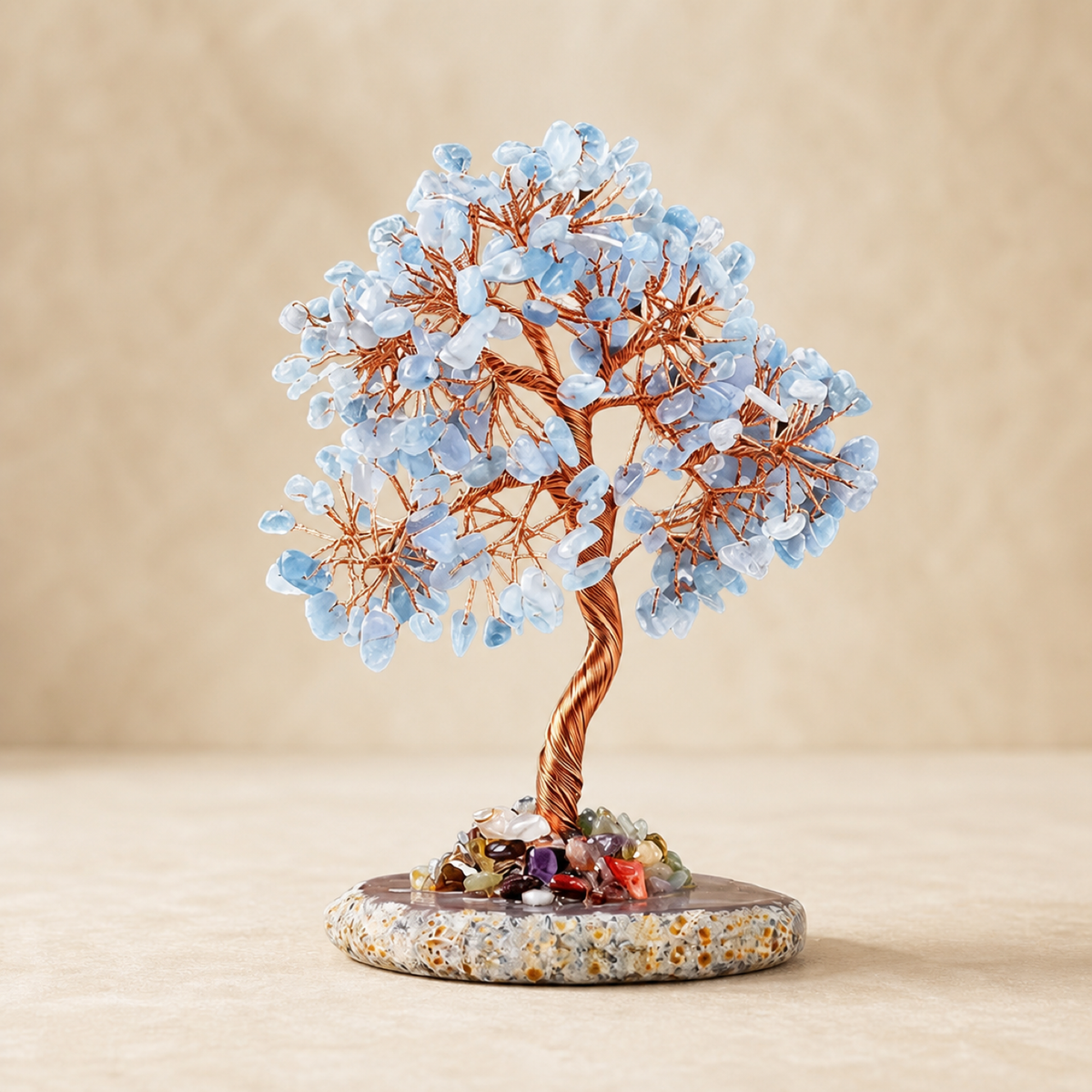 QI KIND Pale Blue Chip Tree Ornament main image